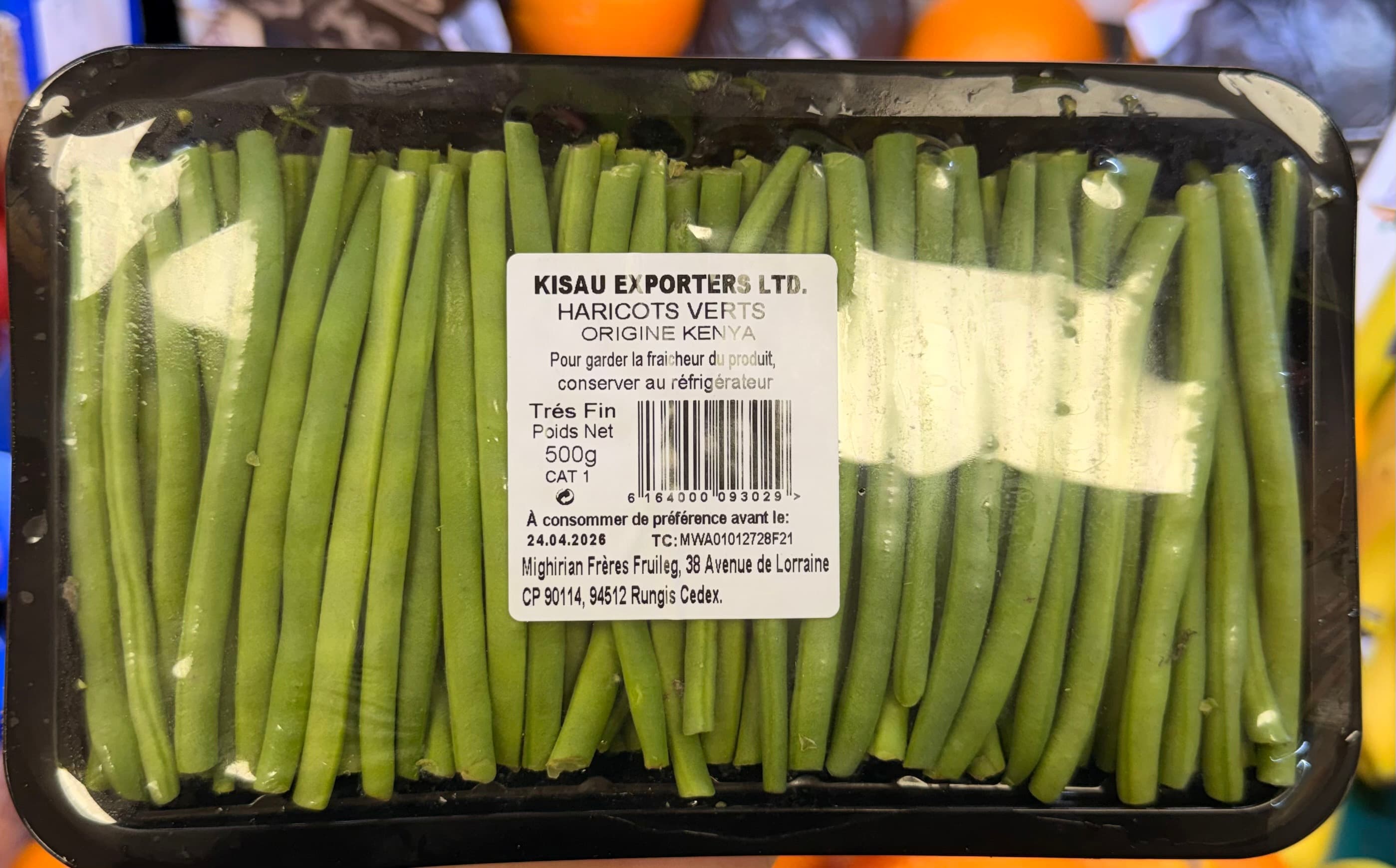 Haricot vert très fin